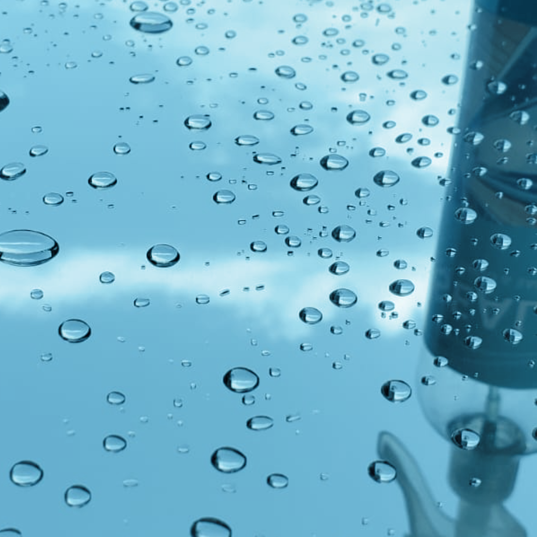 Water beading on SEALS treated surface